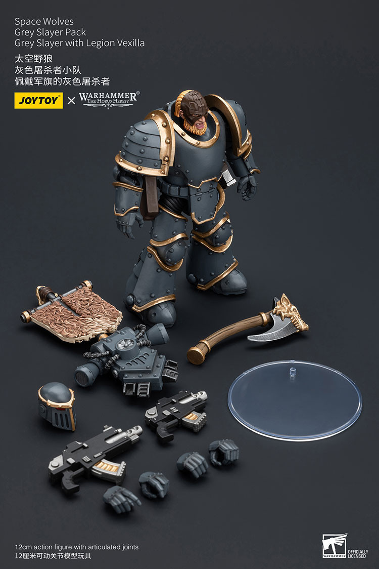 Space Wolves Grey Slayer Pack Grey Slayer With Legion Vexilla - view 7