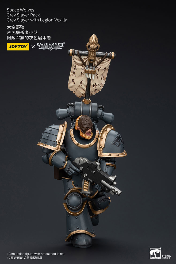 Space Wolves Grey Slayer Pack Grey Slayer With Legion Vexilla - view 10