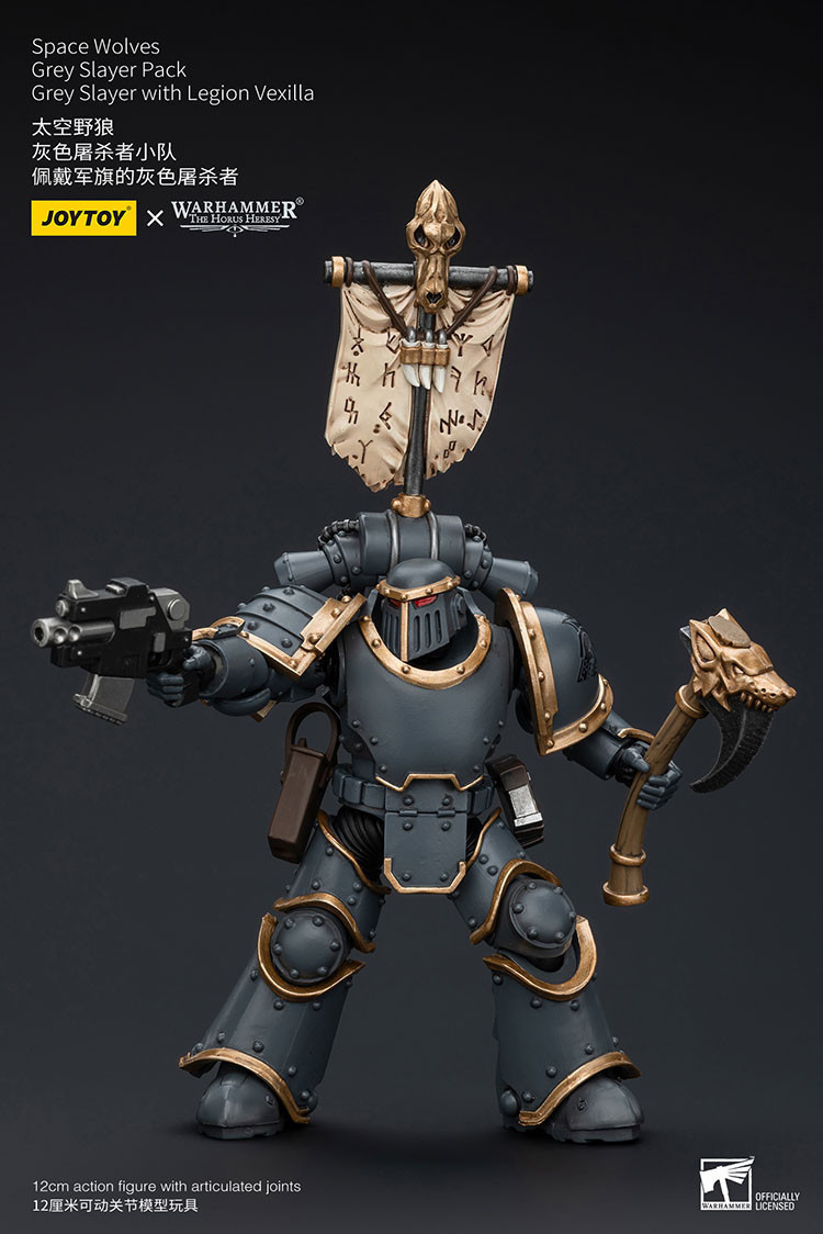 Space Wolves Grey Slayer Pack Grey Slayer With Legion Vexilla - view 9