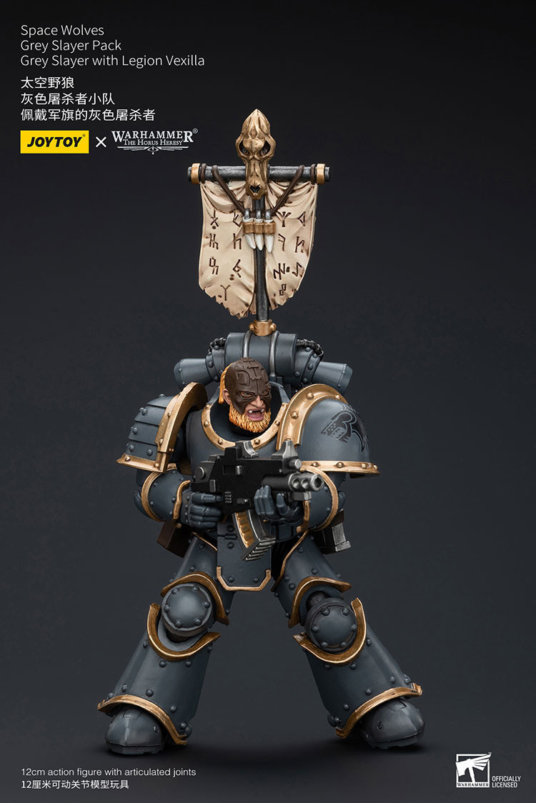 Space Wolves Grey Slayer Pack Grey Slayer With Legion Vexilla - view 11