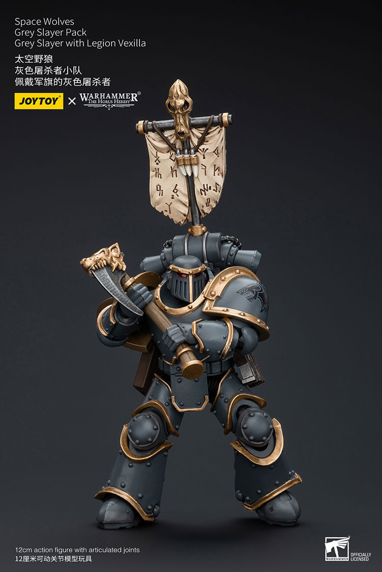 Space Wolves Grey Slayer Pack Grey Slayer With Legion Vexilla - view 8