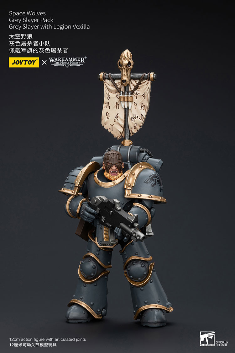 Space Wolves Grey Slayer Pack Grey Slayer With Legion Vexilla - view 13