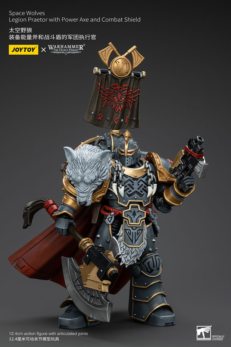 Space WolvesLegion Praetor with Power Axe and Combat Shield - view 8