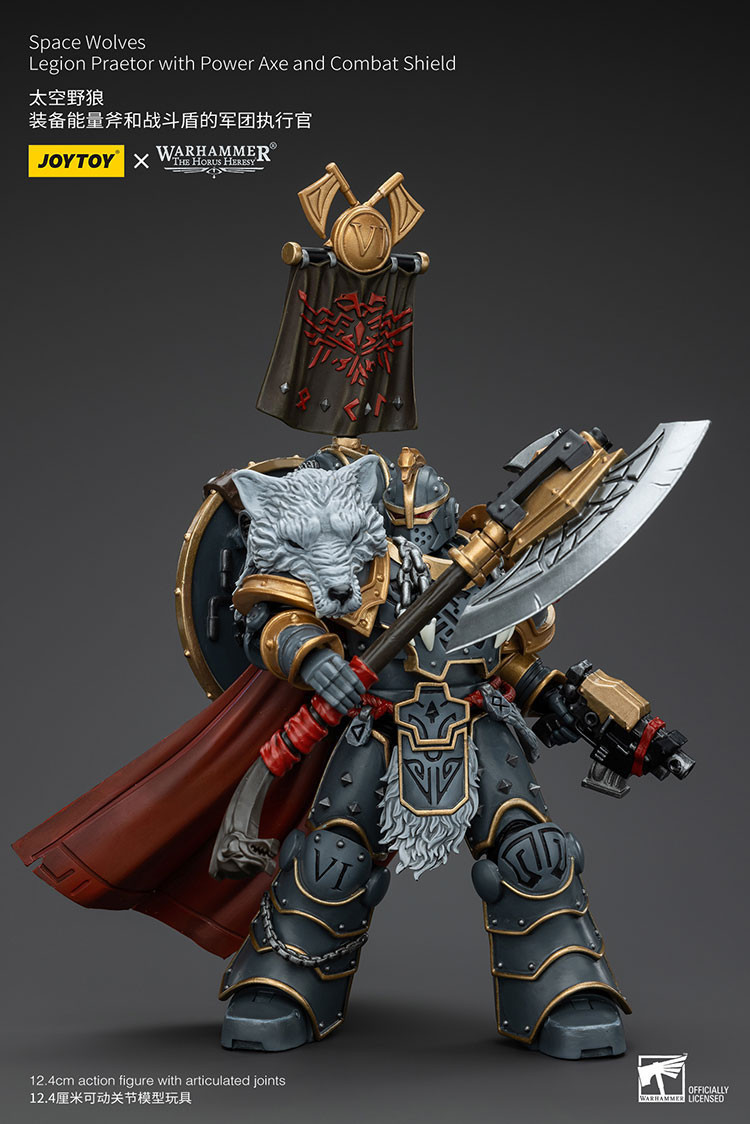 Space WolvesLegion Praetor with Power Axe and Combat Shield - view 11