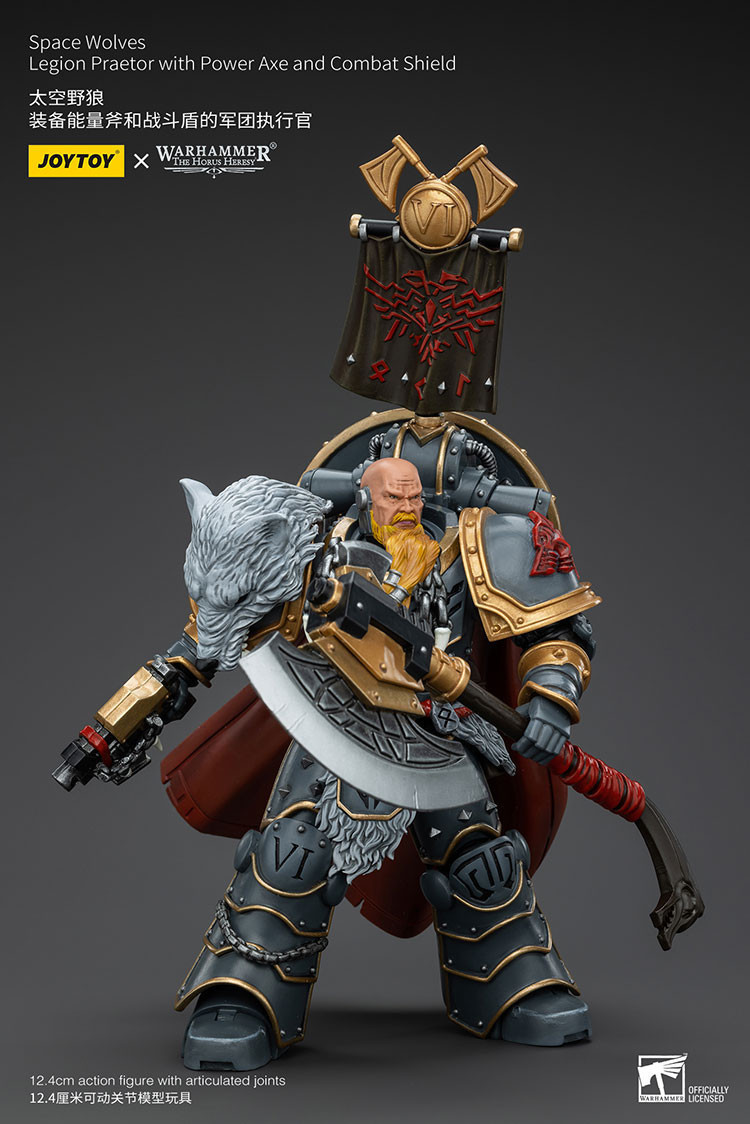 Space WolvesLegion Praetor with Power Axe and Combat Shield - view 14