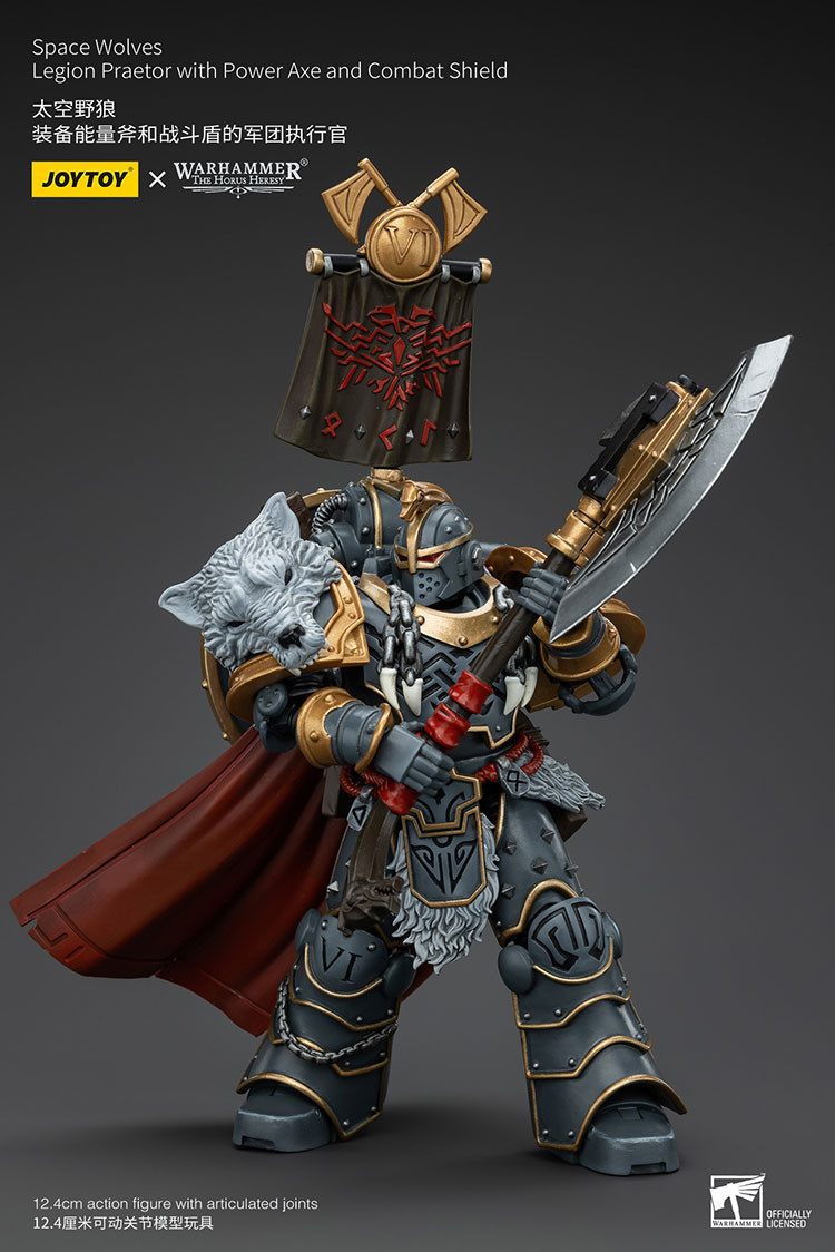 Space WolvesLegion Praetor with Power Axe and Combat Shield - view 12