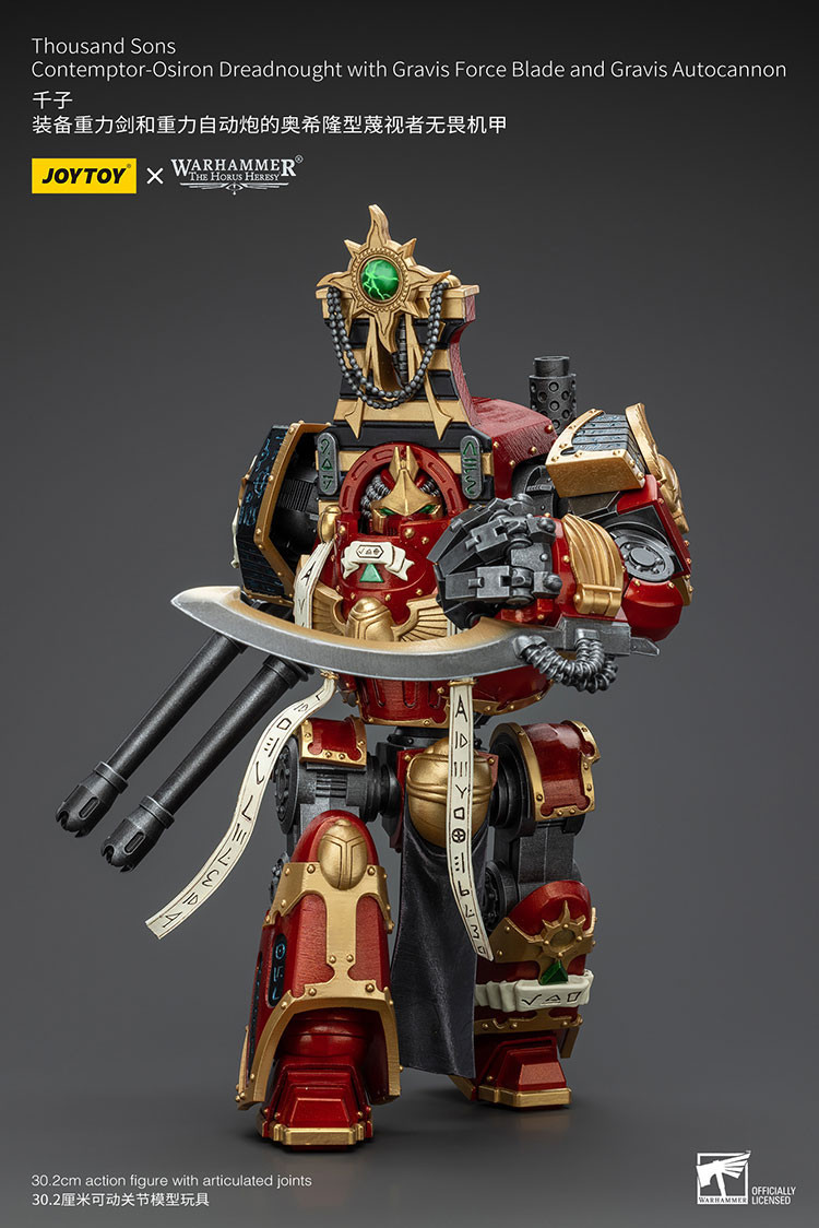 Thousand Sons Contemptor-Osiron Dreadnought With Gravis Force Blade And Gravis Autocannon - view 10