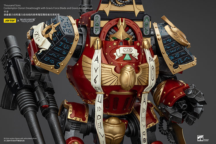 Thousand Sons Contemptor-Osiron Dreadnought With Gravis Force Blade And Gravis Autocannon - view 13
