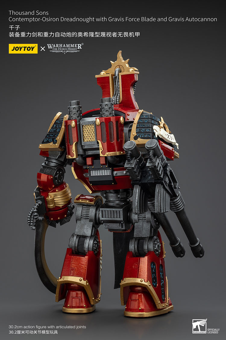 Thousand Sons Contemptor-Osiron Dreadnought With Gravis Force Blade And Gravis Autocannon - view 9