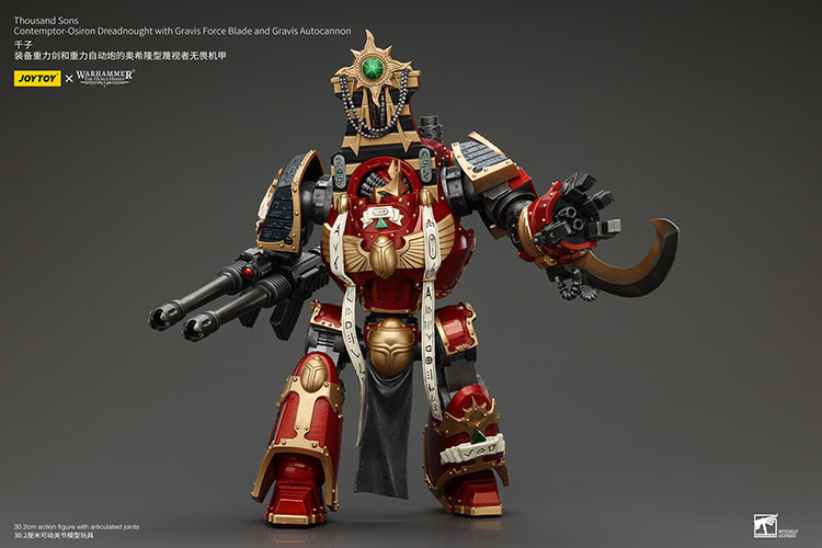 Thousand Sons Contemptor-Osiron Dreadnought With Gravis Force Blade And Gravis Autocannon - view 14