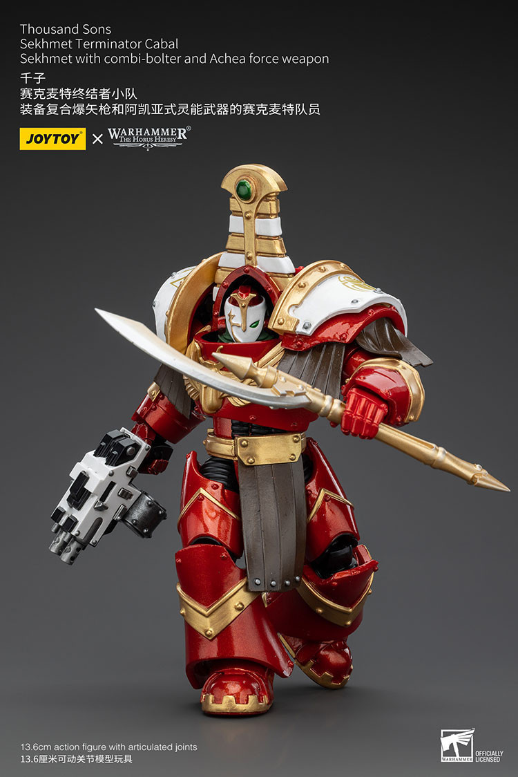 Thousand Sons Sekhmet Terminator Cabal Sekhmet With Combi-Bolter And Achea Force Weapon - view 10