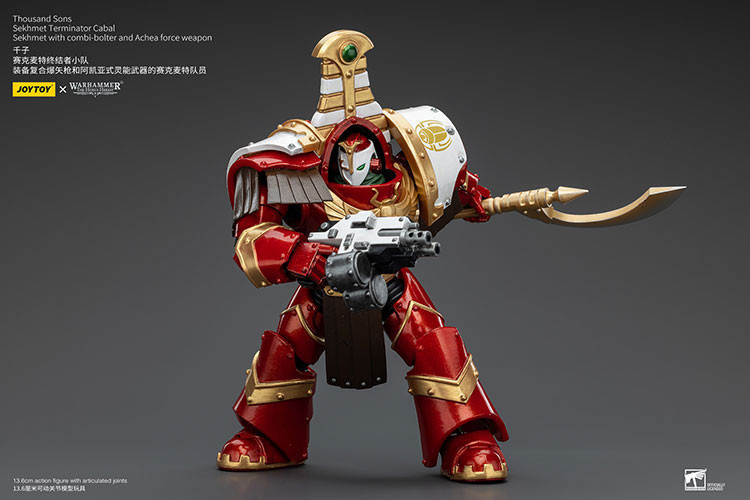 Thousand Sons Sekhmet Terminator Cabal Sekhmet With Combi-Bolter And Achea Force Weapon - view 9