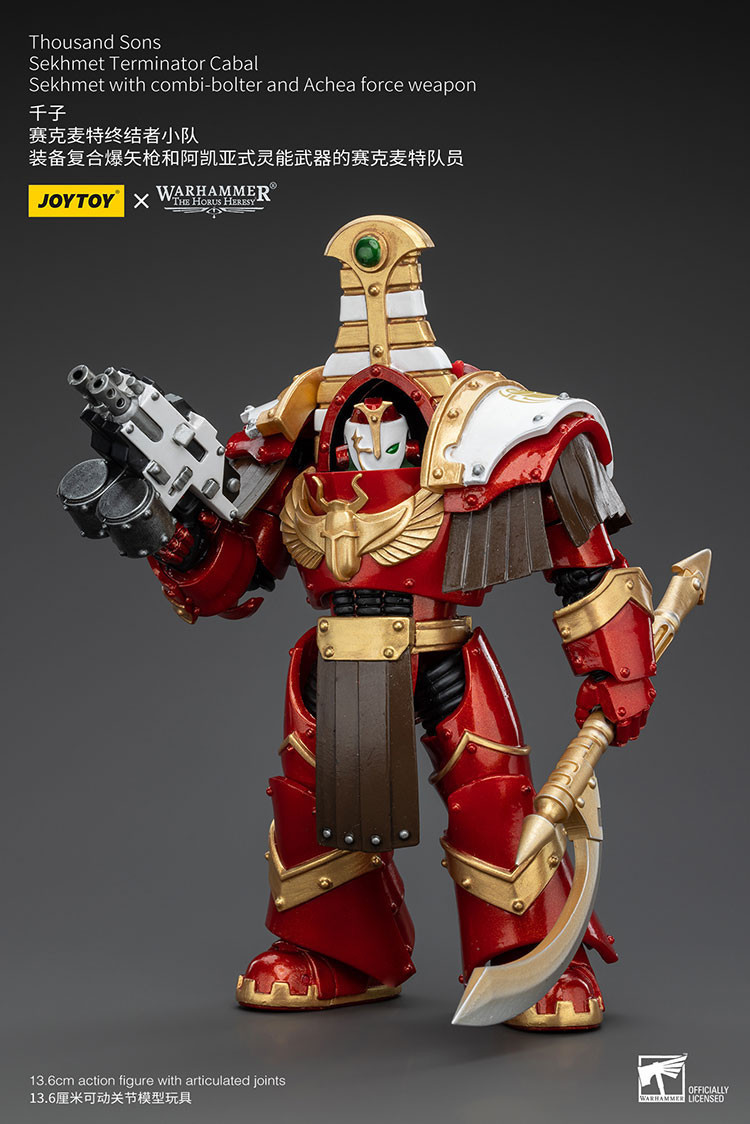 Thousand Sons Sekhmet Terminator Cabal Sekhmet With Combi-Bolter And Achea Force Weapon - view 7