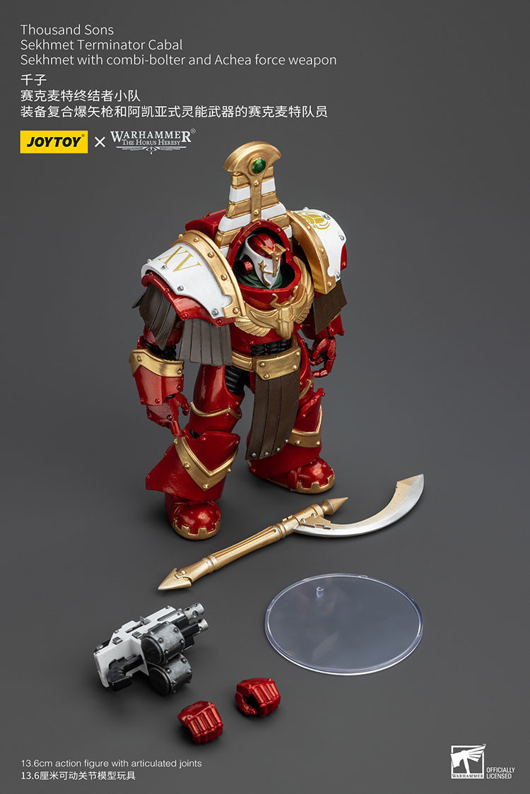 Thousand Sons Sekhmet Terminator Cabal Sekhmet With Combi-Bolter And Achea Force Weapon - view 8