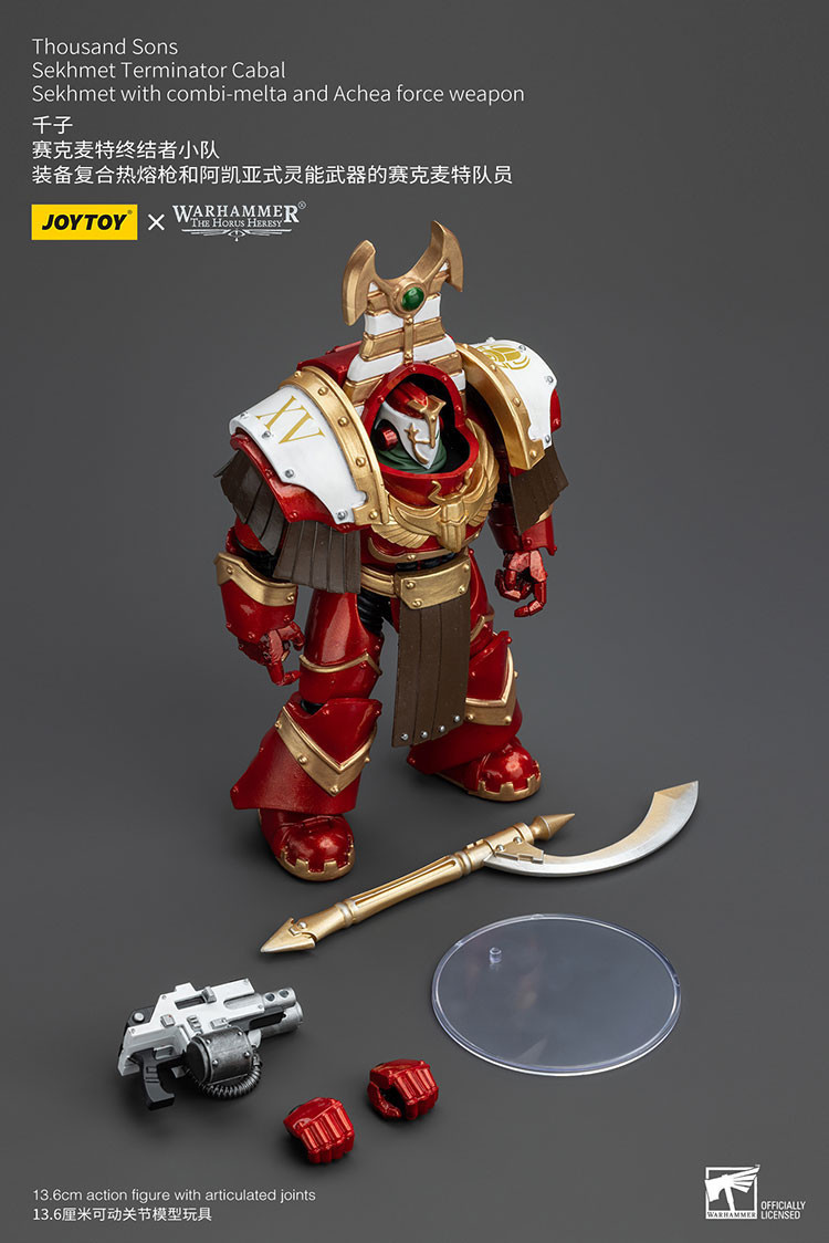 Thousand Sons Sekhmet Terminator Cabal Sekhmet With Combi-Melta And Achea Force Weapon - view 7