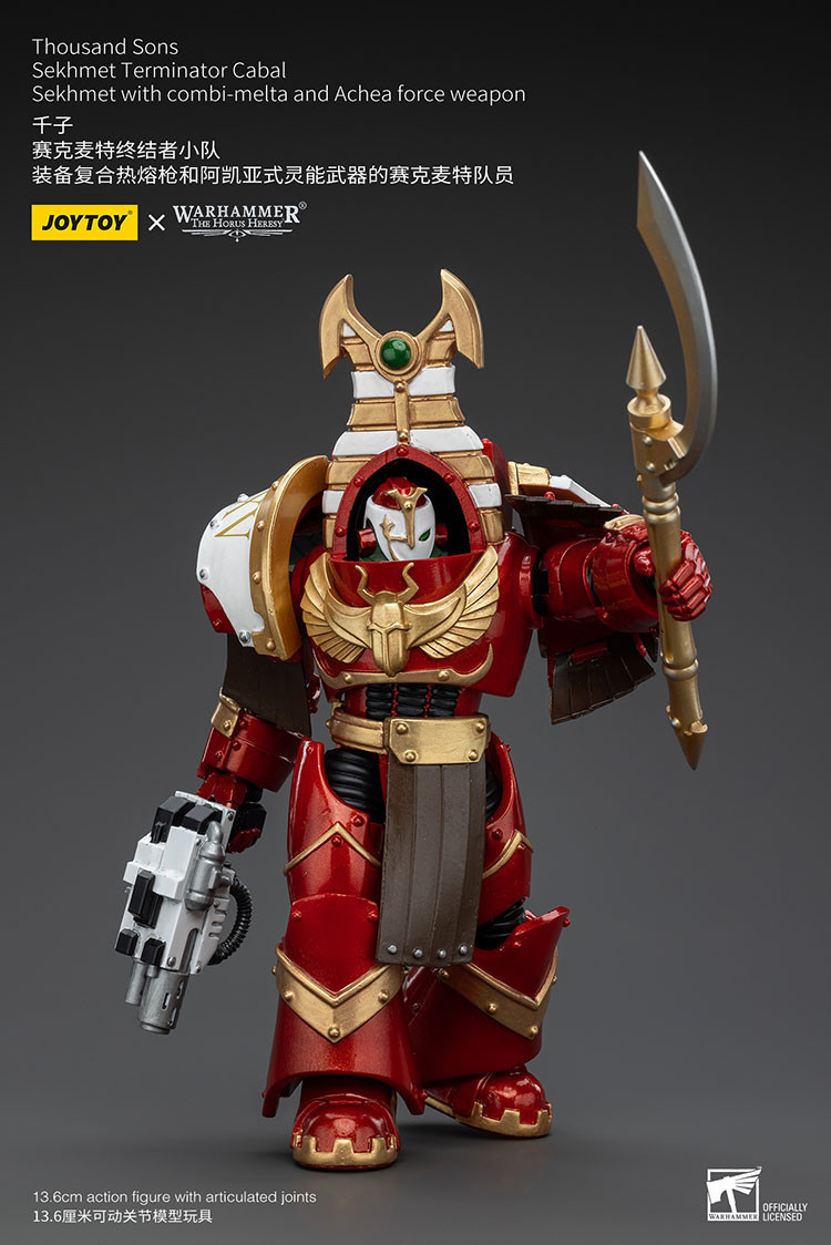 Thousand Sons Sekhmet Terminator Cabal Sekhmet With Combi-Melta And Achea Force Weapon - view 9