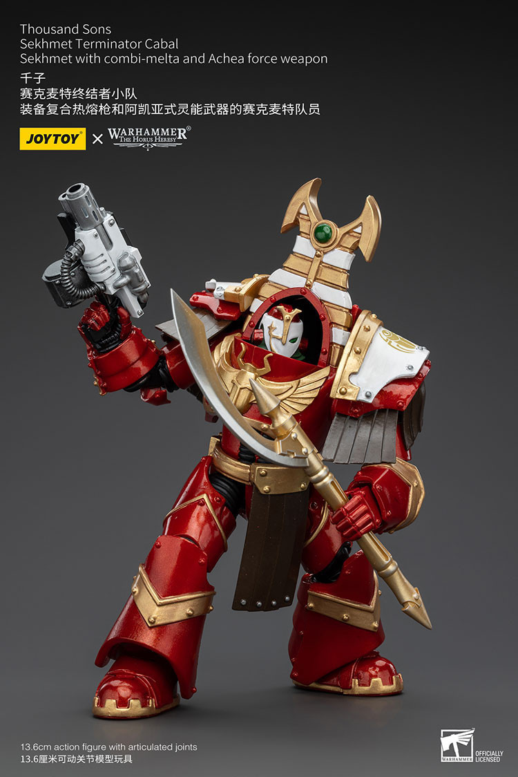 Thousand Sons Sekhmet Terminator Cabal Sekhmet With Combi-Melta And Achea Force Weapon - view 8
