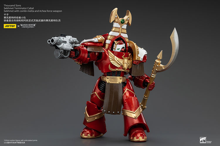 Thousand Sons Sekhmet Terminator Cabal Sekhmet With Combi-Melta And Achea Force Weapon - view 10