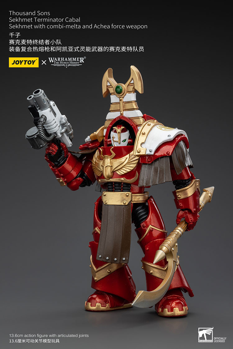 Thousand Sons Sekhmet Terminator Cabal Sekhmet With Combi-Melta And Achea Force Weapon - view 12