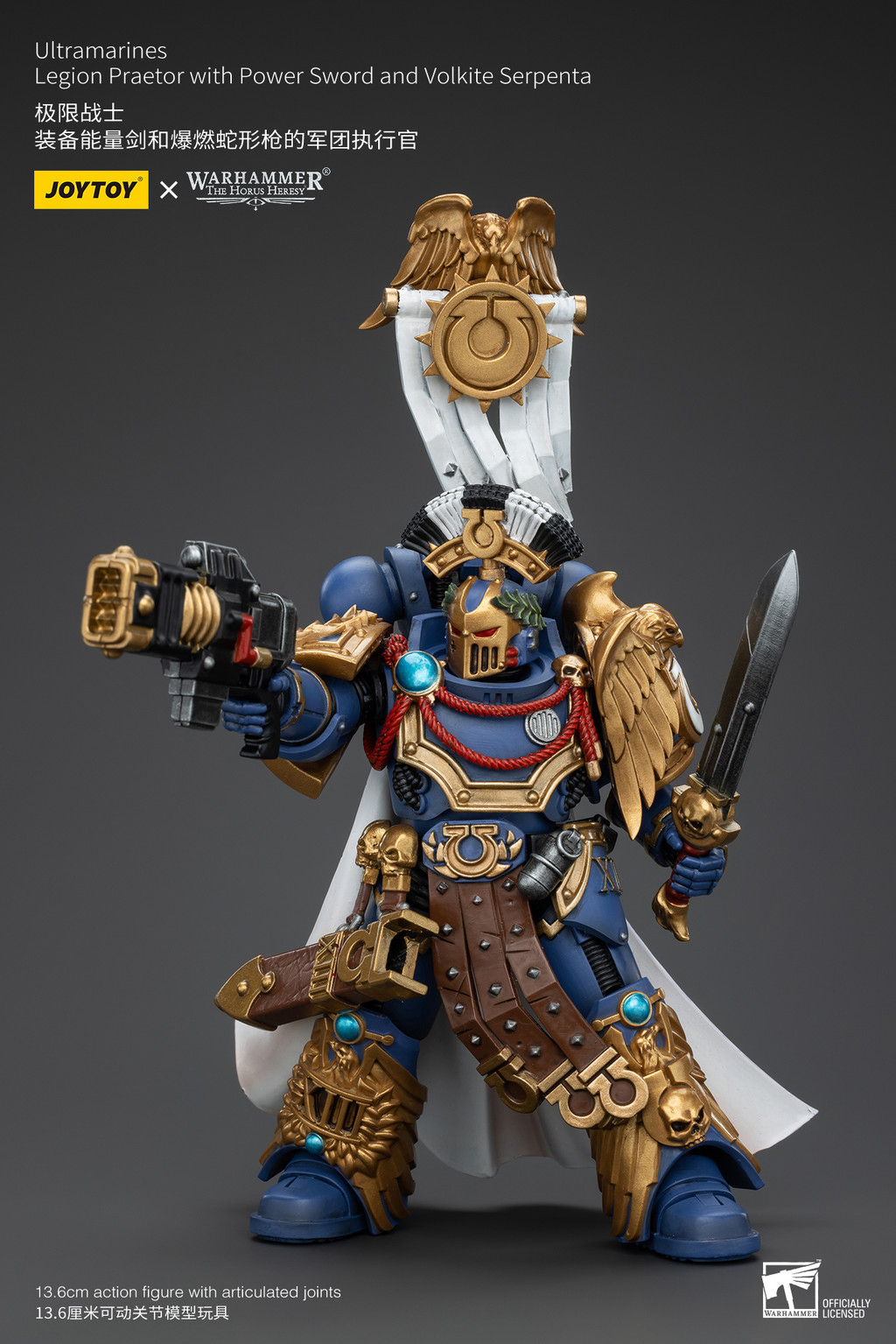 UltramarinesLegion Praetor with Power Sword and Volkite Serpenta - view 12