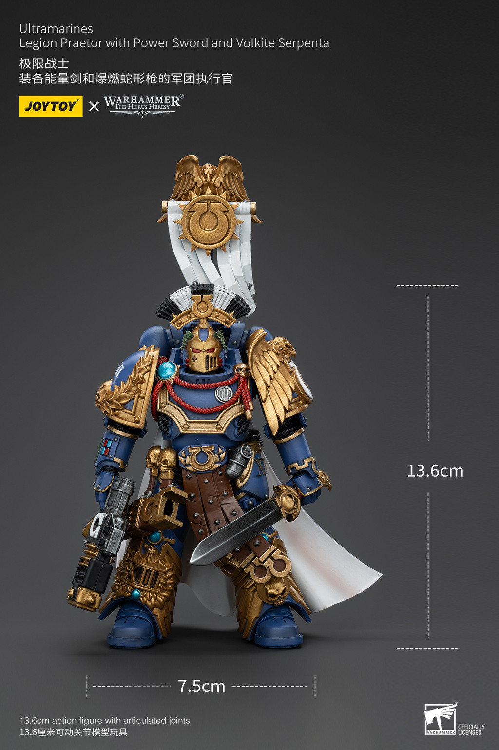 UltramarinesLegion Praetor with Power Sword and Volkite Serpenta - view 7