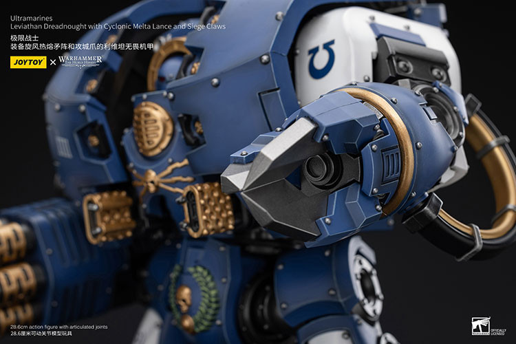 Ultramarines Leviathan Dreadnought with Cyclonic Melta Lance And Siege Claws - view 16