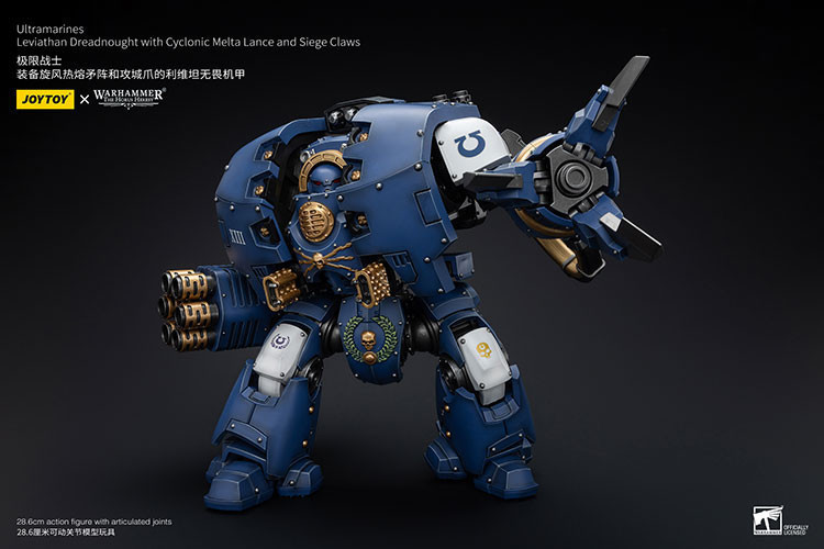 Ultramarines Leviathan Dreadnought with Cyclonic Melta Lance And Siege Claws - view 10