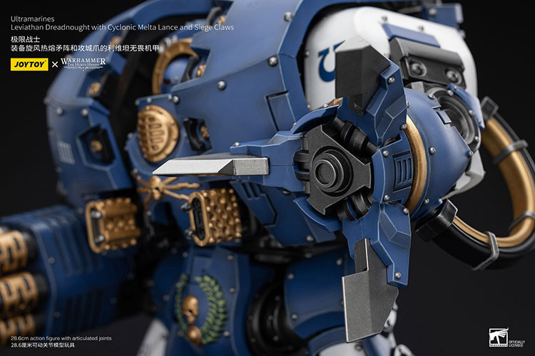Ultramarines Leviathan Dreadnought with Cyclonic Melta Lance And Siege Claws - view 17