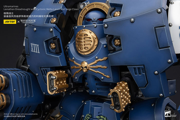 Ultramarines Leviathan Dreadnought with Cyclonic Melta Lance And Siege Claws - view 15