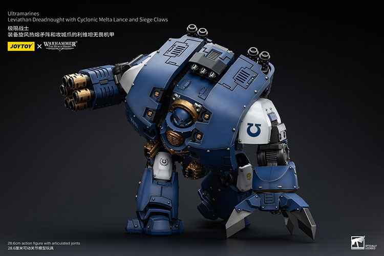 Ultramarines Leviathan Dreadnought with Cyclonic Melta Lance And Siege Claws - view 12