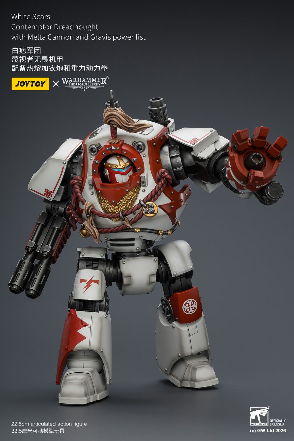 White Scars Contemptor Dreadnought with Melta Cannon and Gravis power fist - view 13