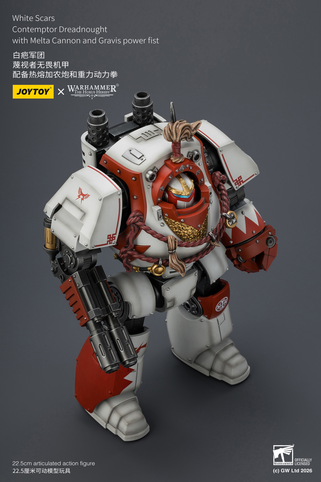 White Scars Contemptor Dreadnought with Melta Cannon and Gravis power fist - view 17