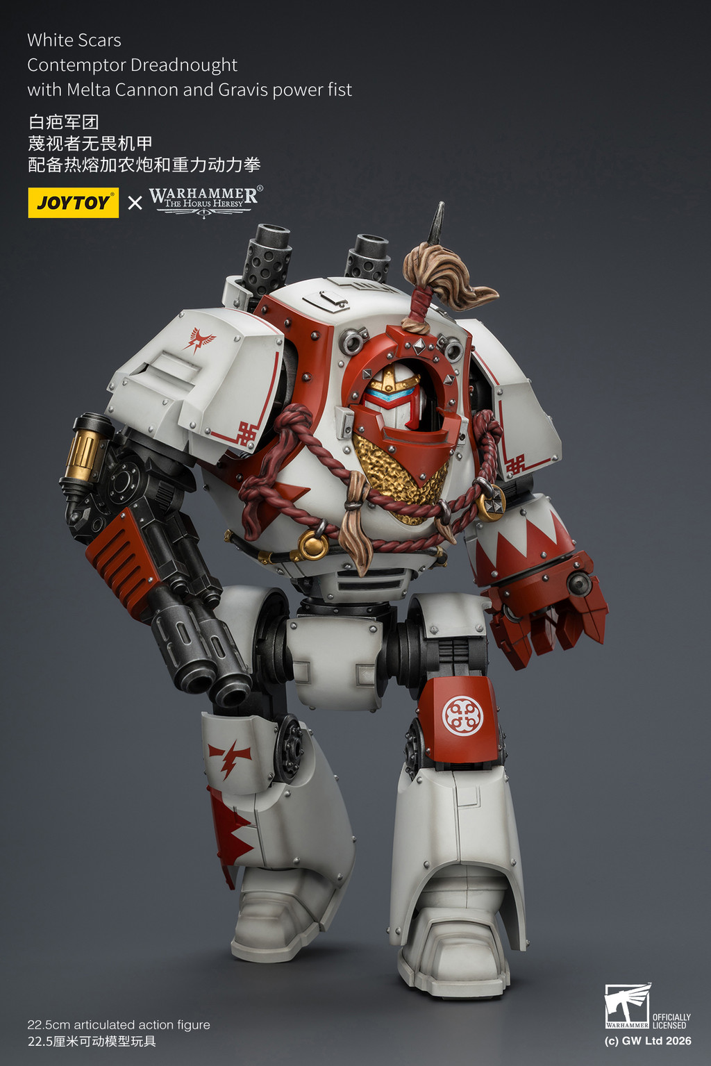 White Scars Contemptor Dreadnought with Melta Cannon and Gravis power fist - view 12