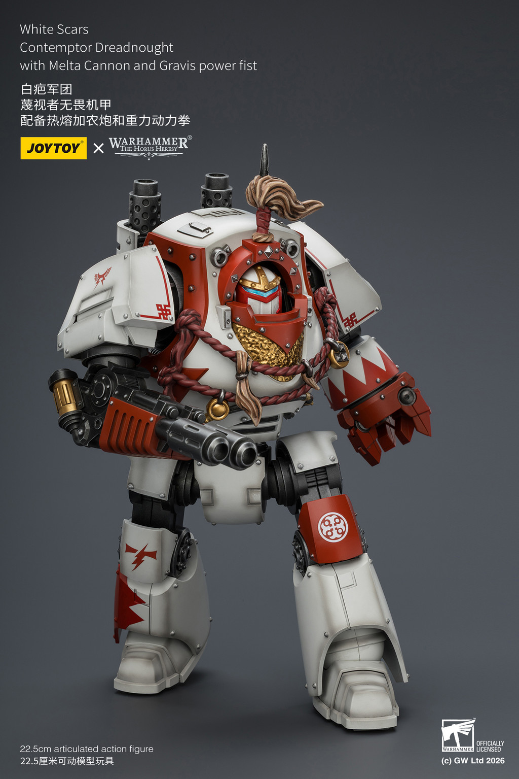 White Scars Contemptor Dreadnought with Melta Cannon and Gravis power fist - view 11