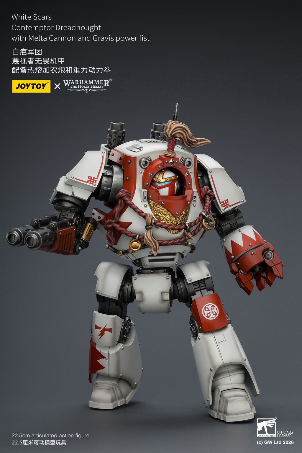 White Scars Contemptor Dreadnought with Melta Cannon and Gravis power fist - view 10