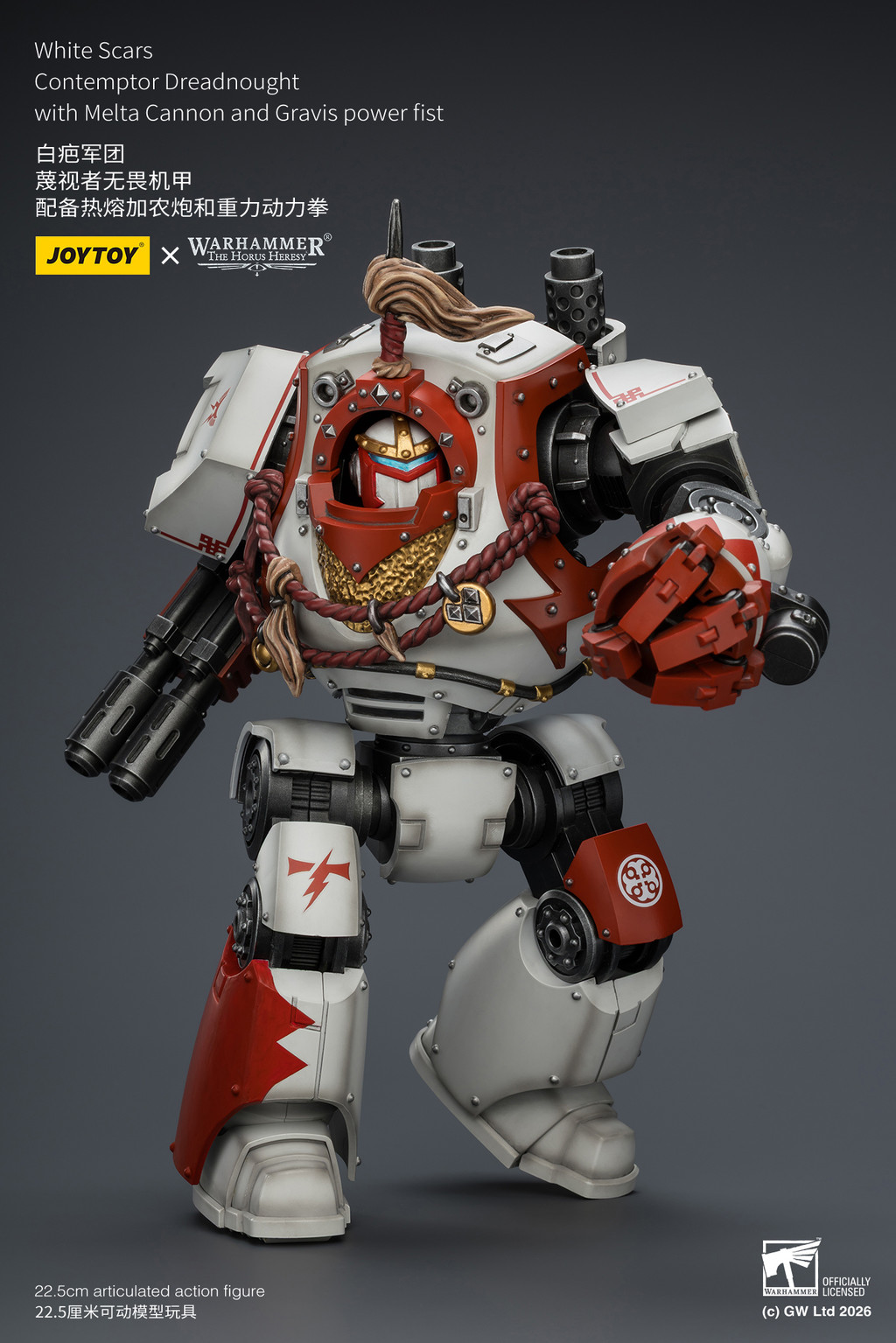 White Scars Contemptor Dreadnought with Melta Cannon and Gravis power fist - view 15