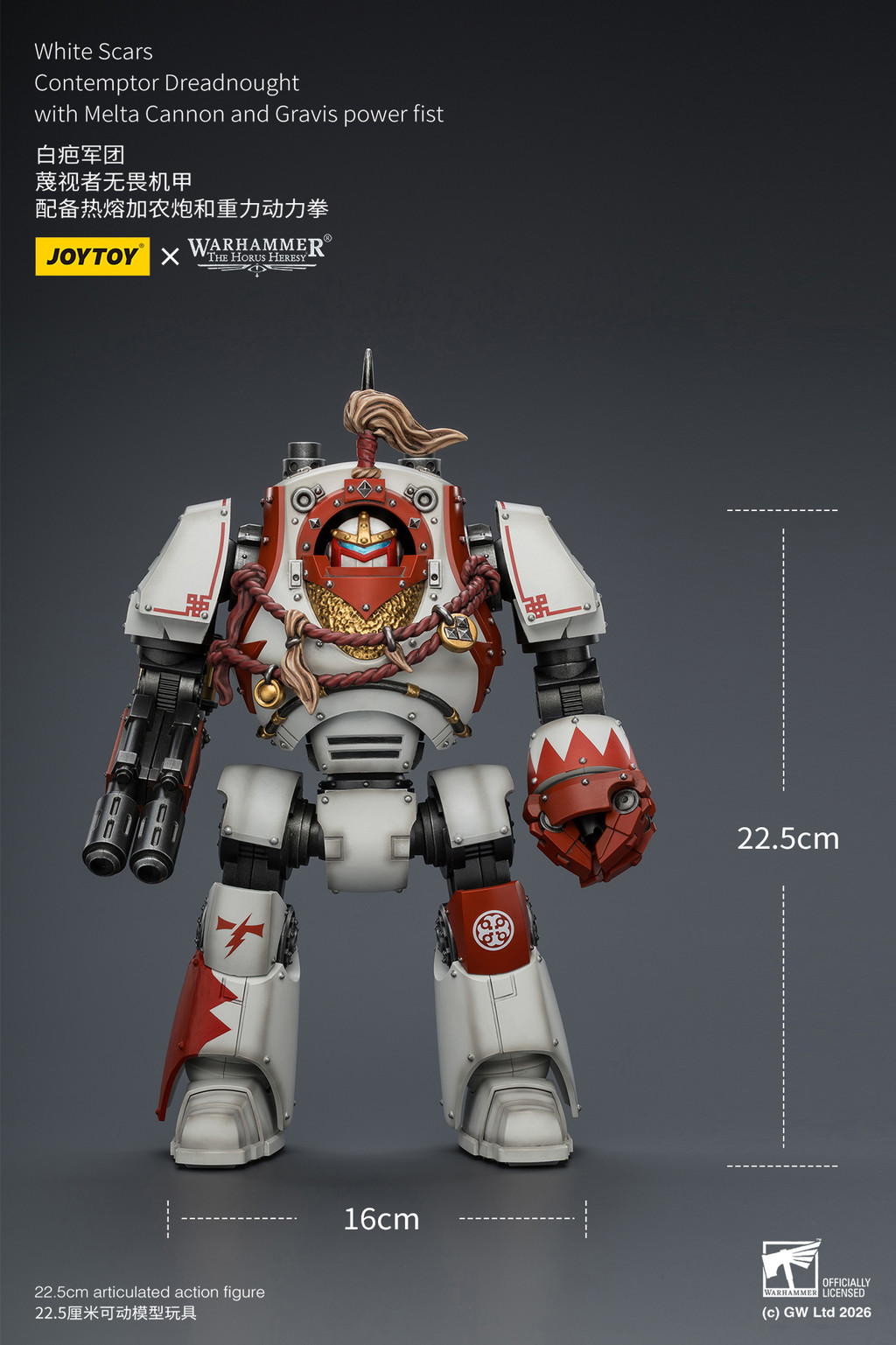 White Scars Contemptor Dreadnought with Melta Cannon and Gravis power fist - view 16