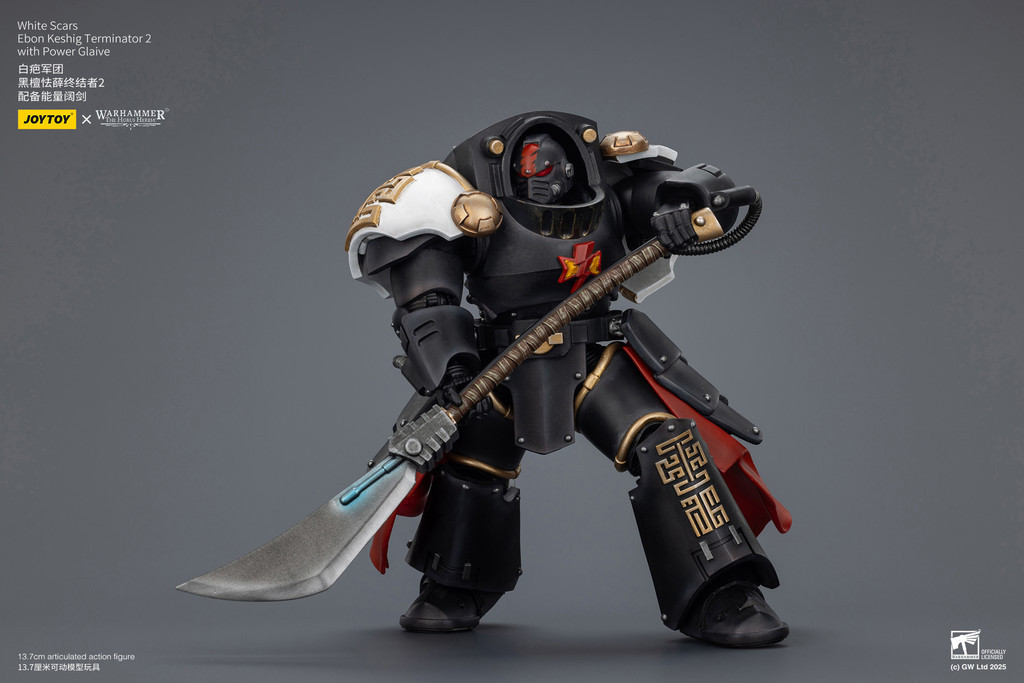 White Scars Ebon Keshig Terminator 2 with Power Glaive - view 15