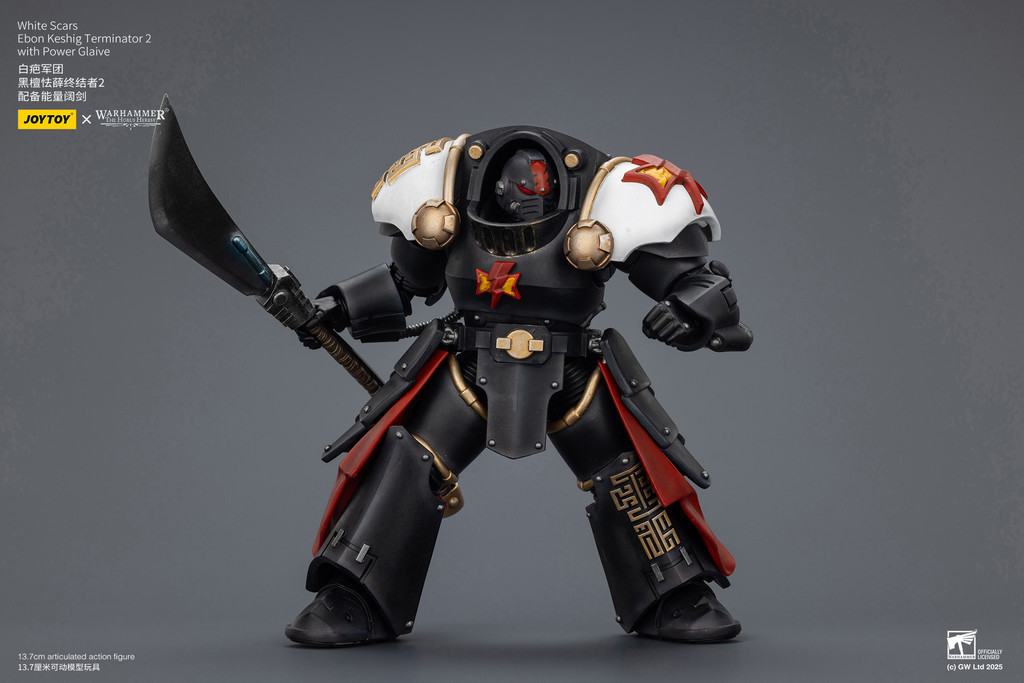 White Scars Ebon Keshig Terminator 2 with Power Glaive - view 12