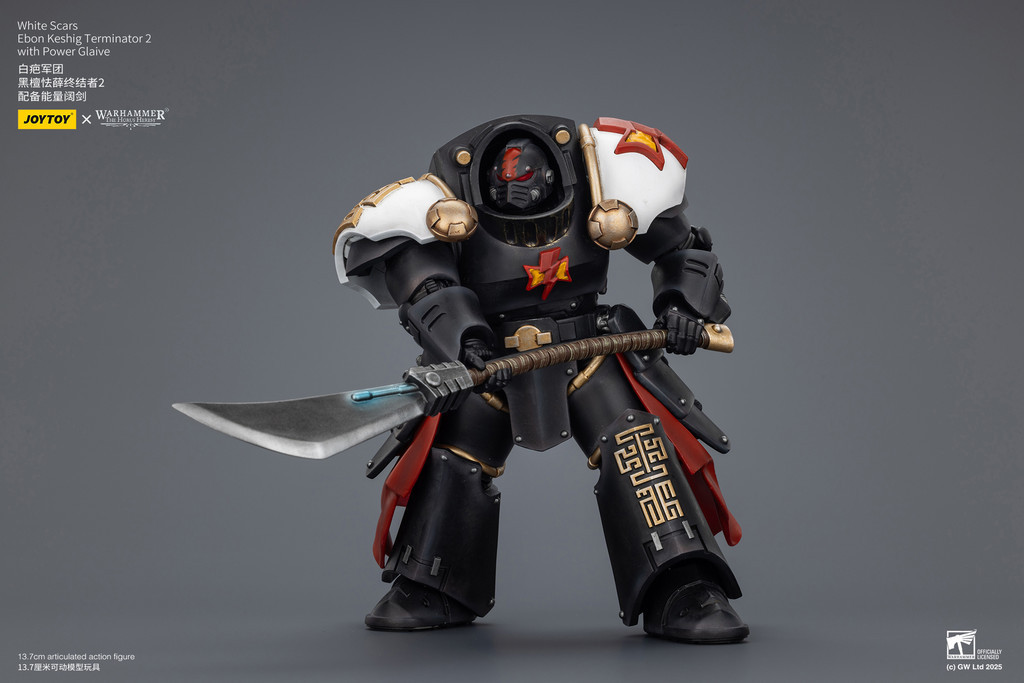 White Scars Ebon Keshig Terminator 2 with Power Glaive - view 13