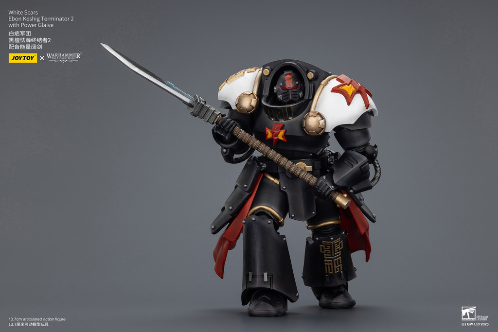 White Scars Ebon Keshig Terminator 2 with Power Glaive - view 14