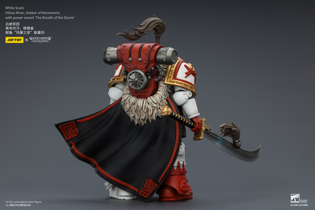 White Scars Hibou Khan, Seeker of Atonement, with powersword’‘The Breath of theStorm’ - view 12