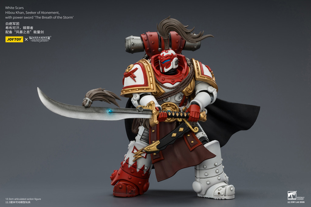 White Scars Hibou Khan, Seeker of Atonement, with powersword’‘The Breath of theStorm’ - view 15