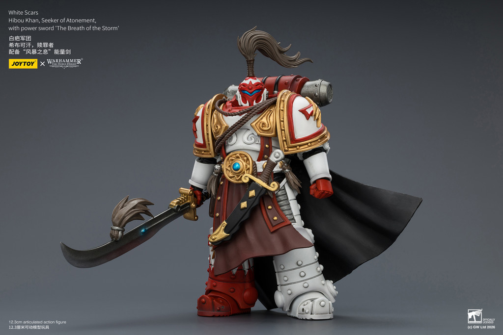 White Scars Hibou Khan, Seeker of Atonement, with powersword’‘The Breath of theStorm’ - view 11