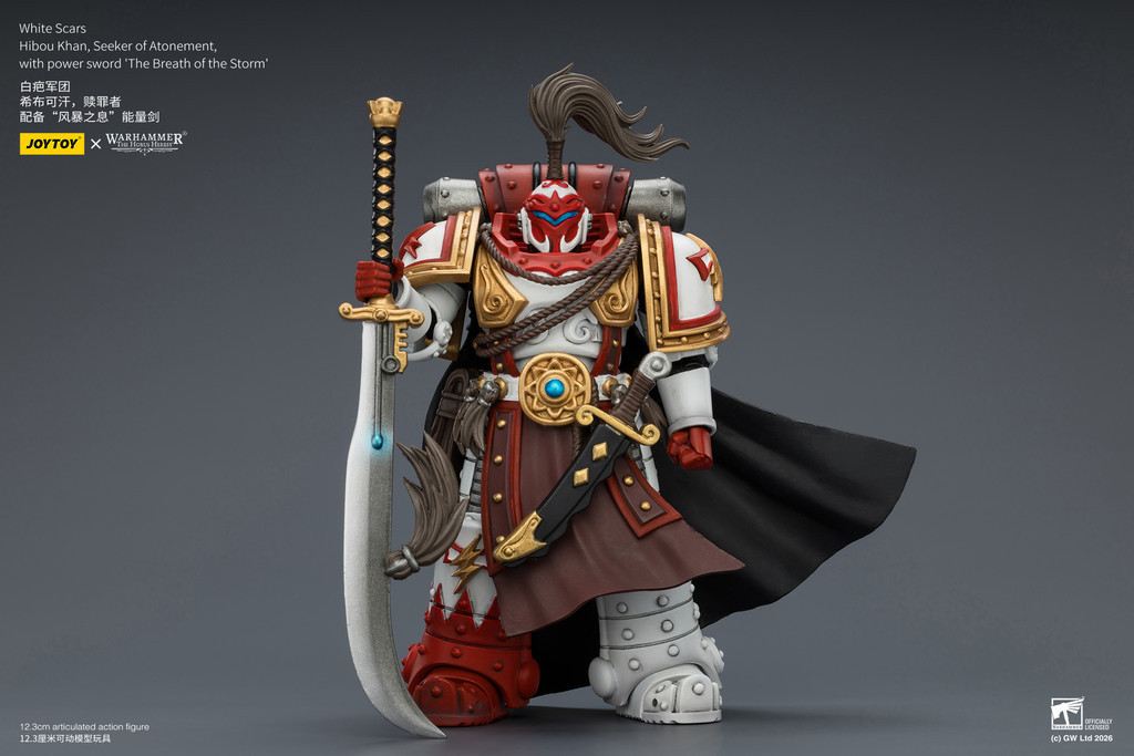 White Scars Hibou Khan, Seeker of Atonement, with powersword’‘The Breath of theStorm’ - view 10